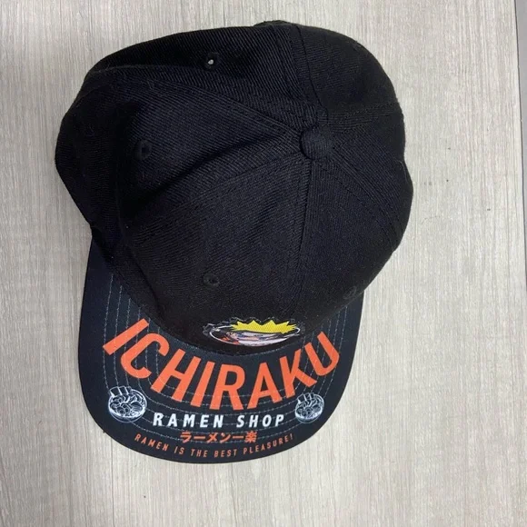 Men's Hat. Snapback. Black & Orange "Ramen Noodle"  Anime Fans Naruto - Picture 7 of 12